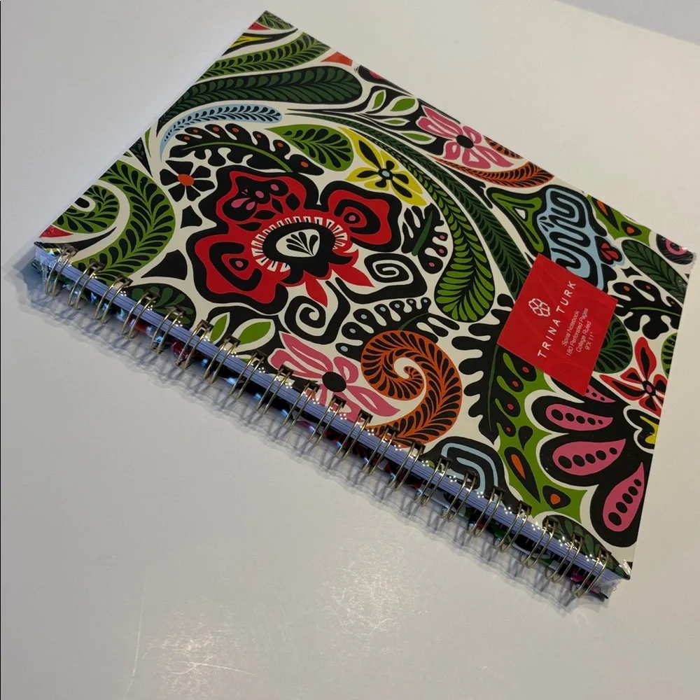 Trina Turk Hard Cover Spiral Bound Notebook and Notepad Bundle